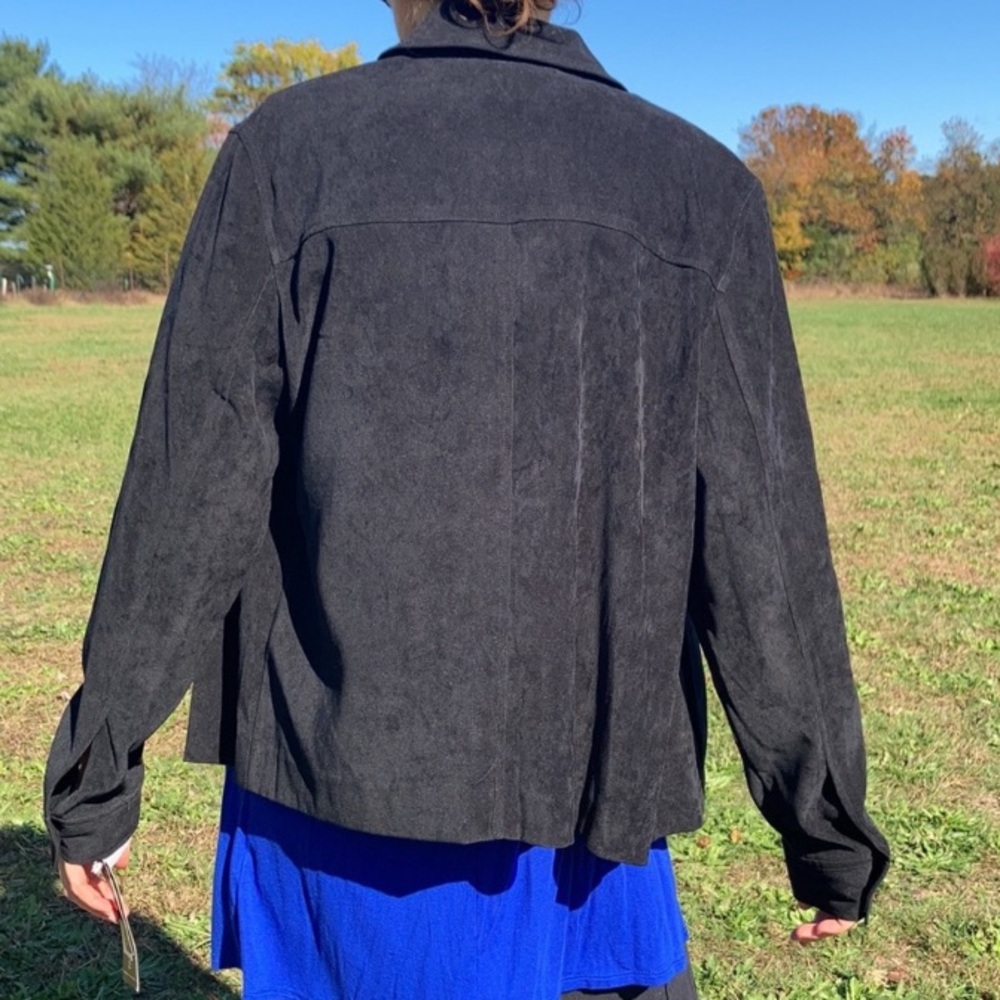 Vintage Norton McNaughton black zip front jacket - Picture 5 of 17